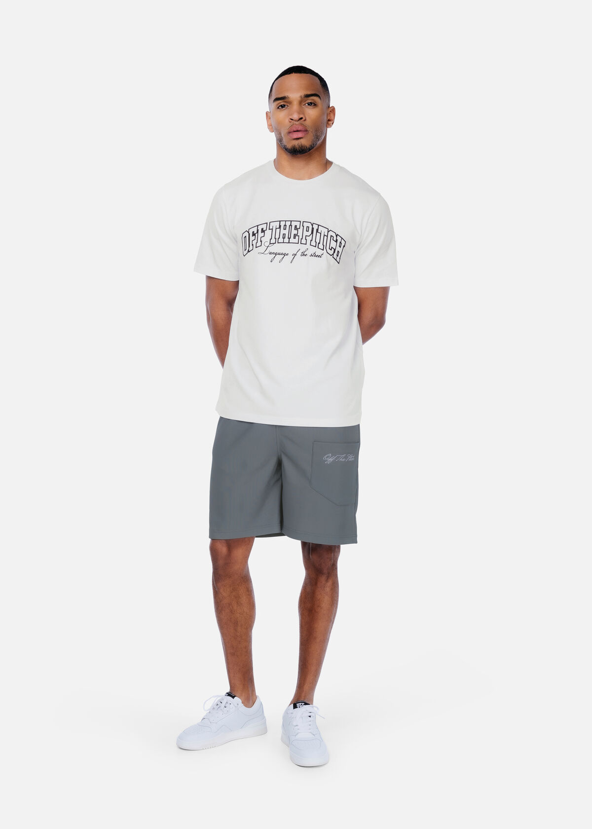 Double Script Short, Ultimate Grey, hi-res