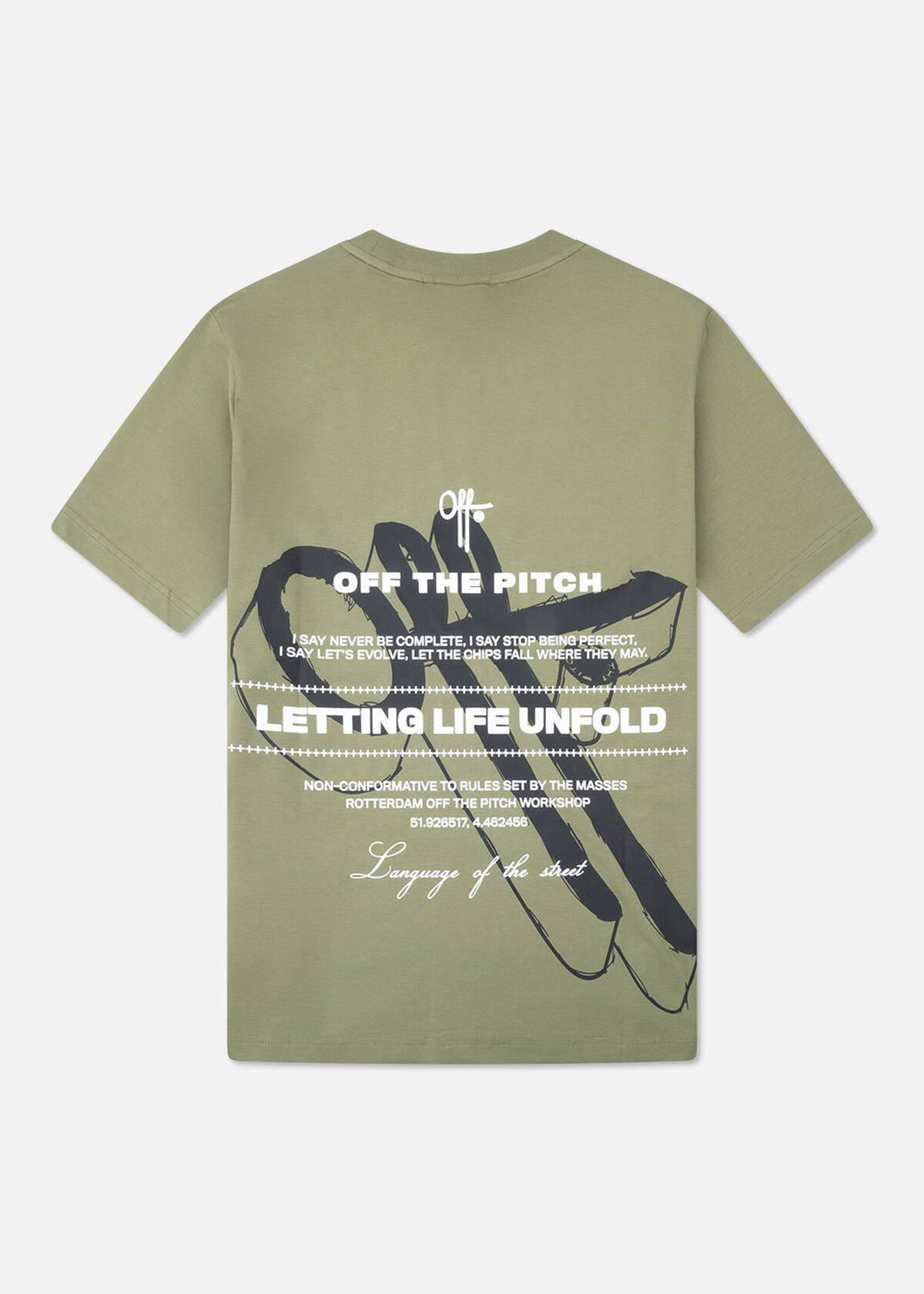 Unfold Regular Tee, Dark green, hi-res