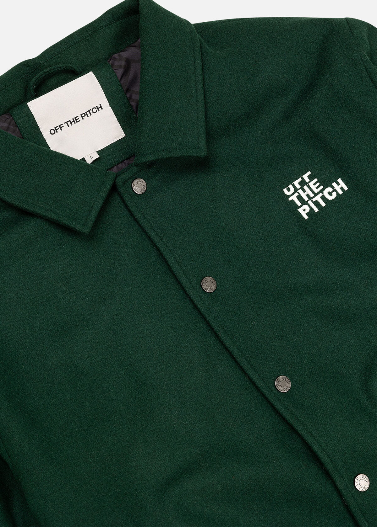 Graphic Varsity Jacket, Green, hi-res