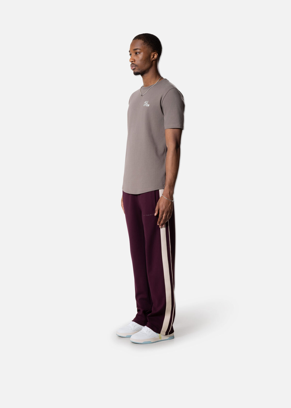Fullstop Slim Fit Tee, Brown/Grey, hi-res