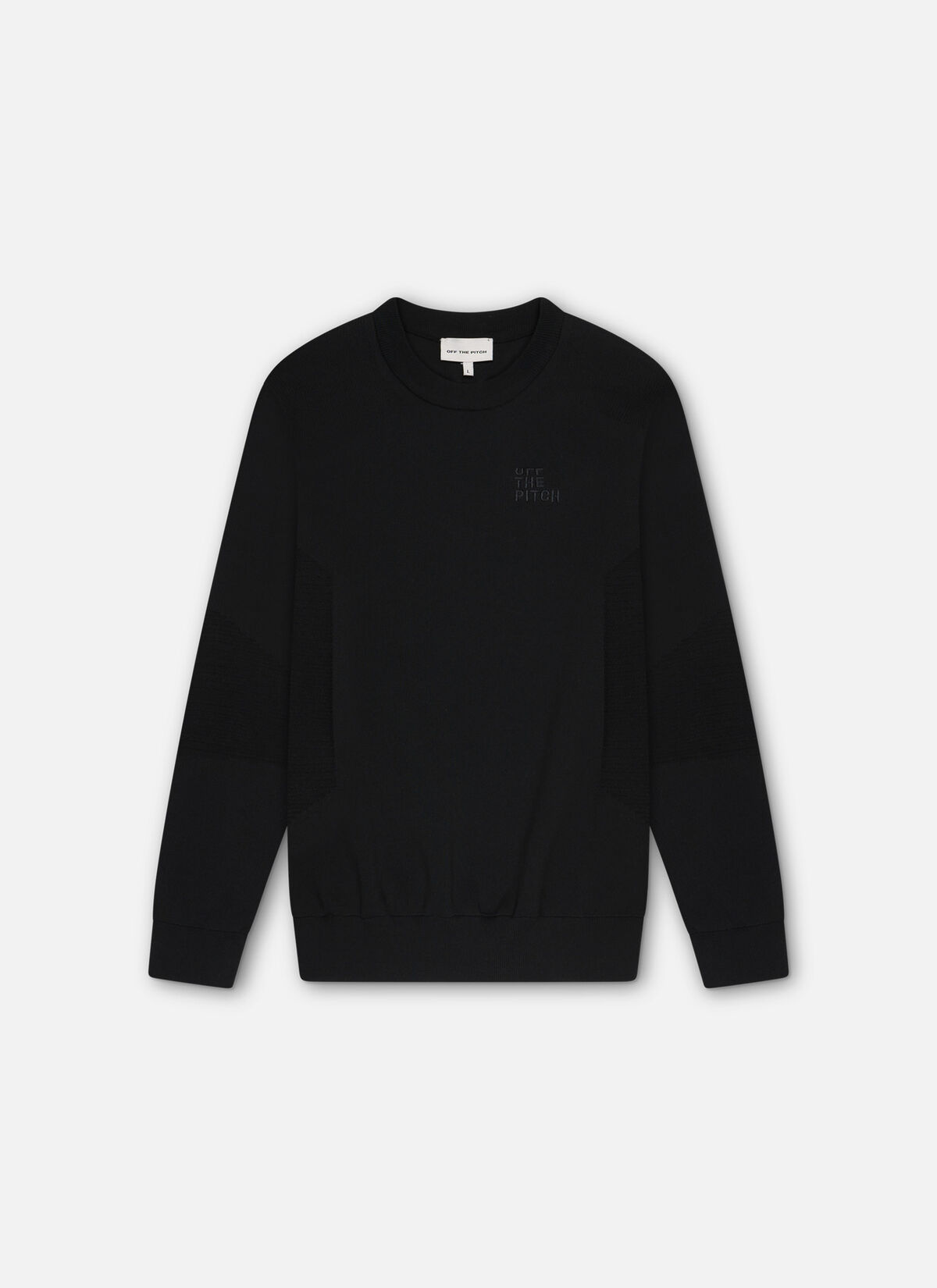 Knitted Sweatshirt, Black, hi-res