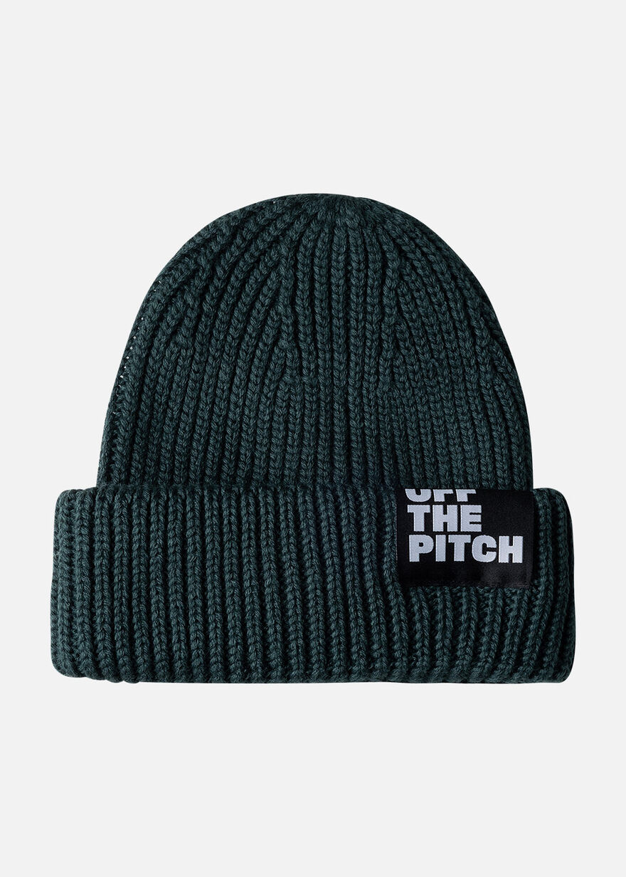 Wool-Blend Ribbed Beanie, Dark green, hi-res