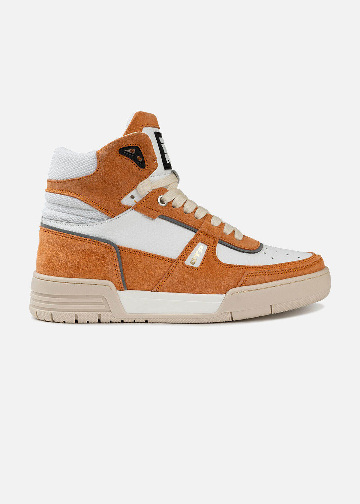 Basketta Hi - Silky Suede, Red/White, hi-res