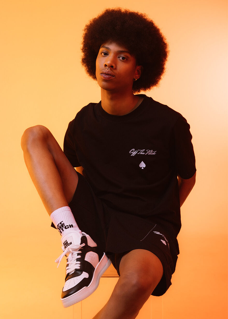 Script Ace Shorts, Black, hi-res