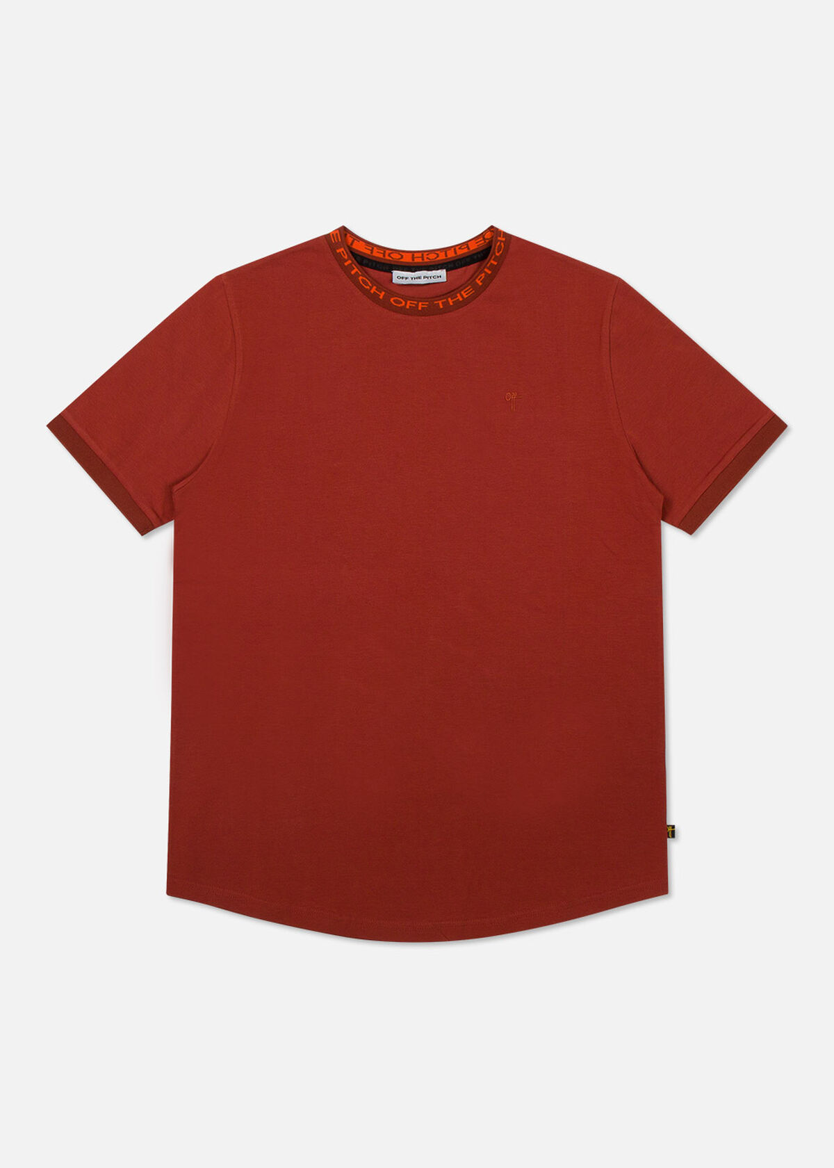 The Solar Slimfit Tee - Light Grey - 95% Cotton 5%, Red, hi-res