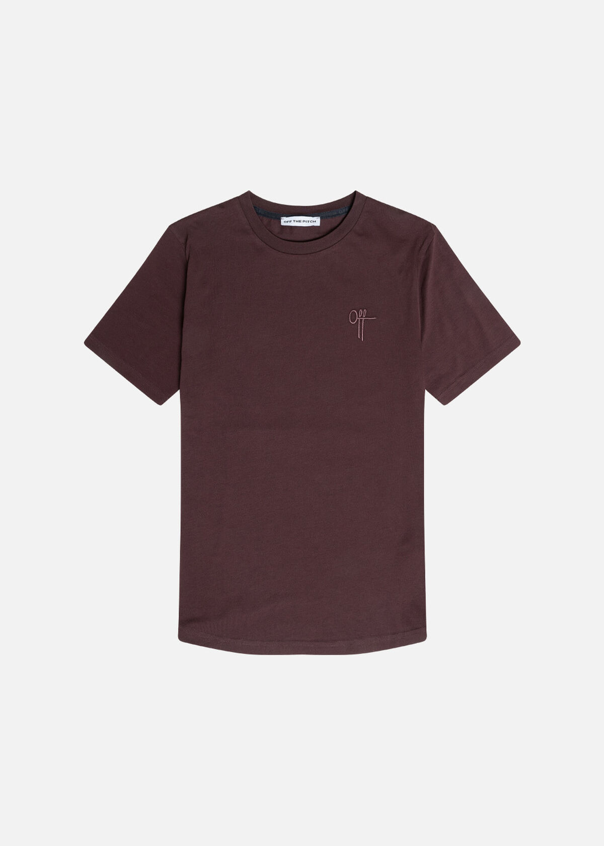 Gradient Backburn Slim Fit Tee, Dark brown, hi-res