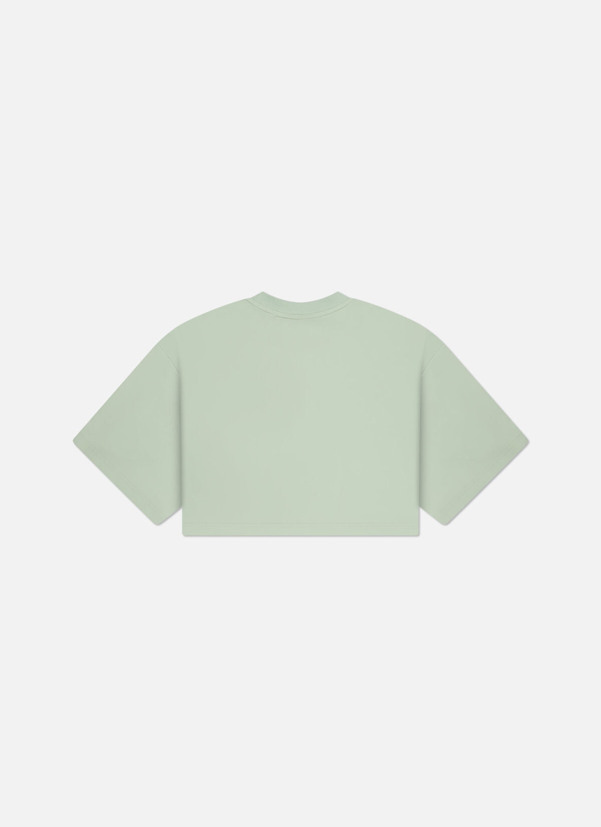 Lana Cropped Tee, Green/Green, hi-res