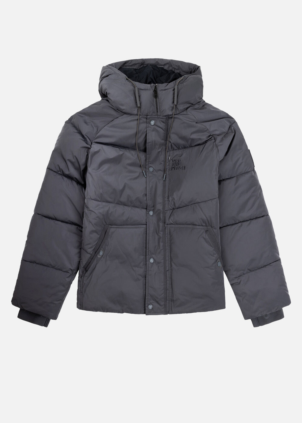 Dark grey puffer jacket new arrivals