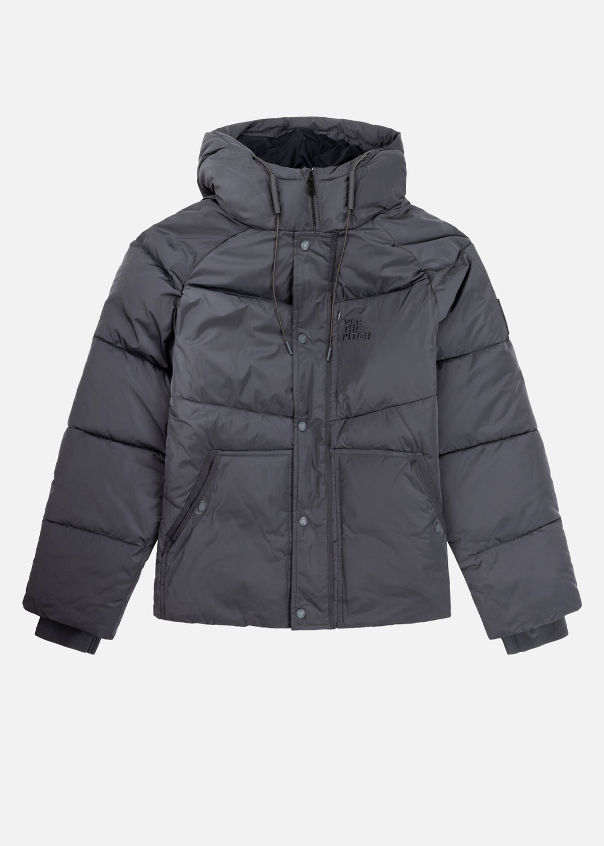 Short Down Jacket, Dark grey, hi-res