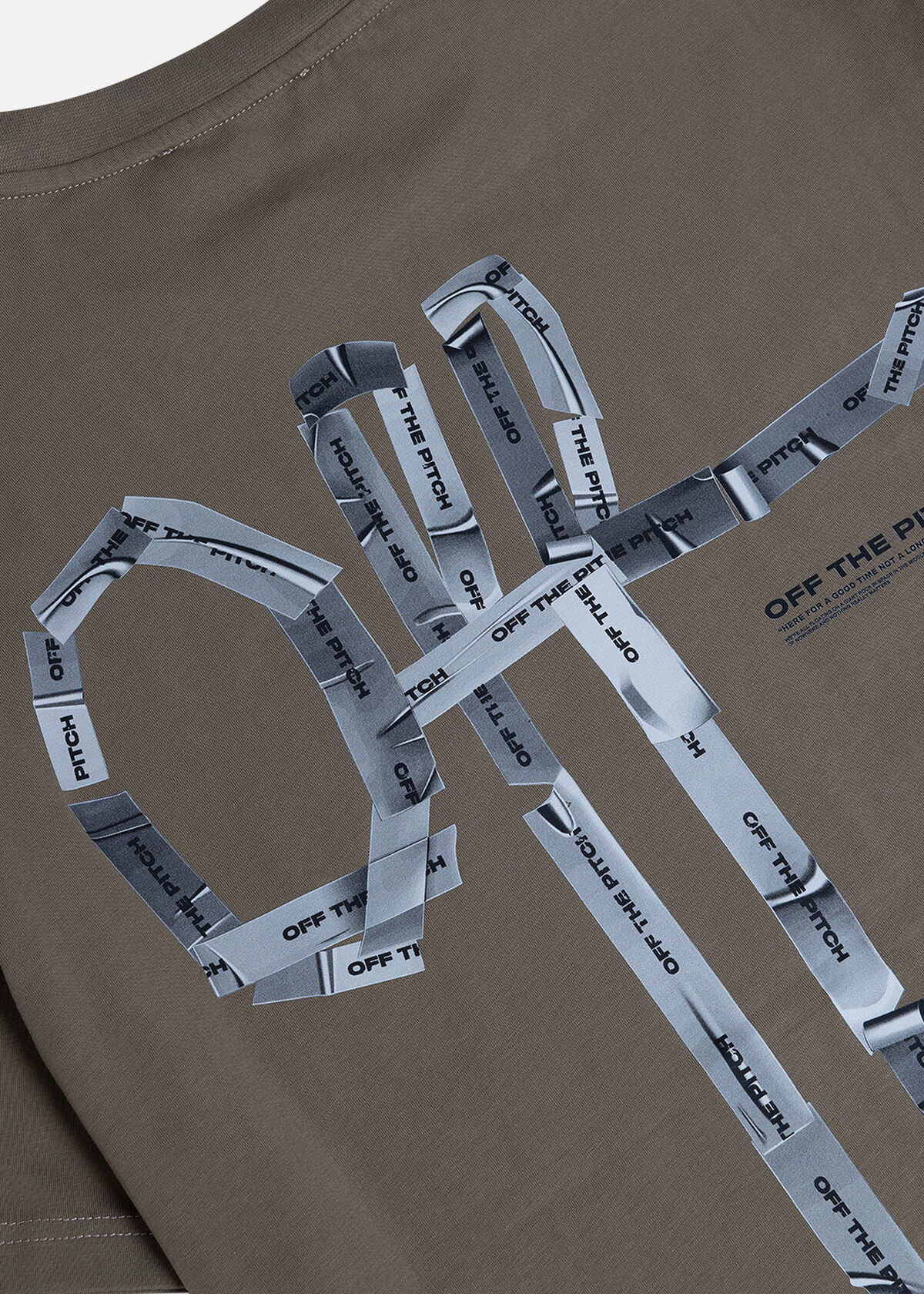 Tape Off Regular Fit Tee, Army green, hi-res