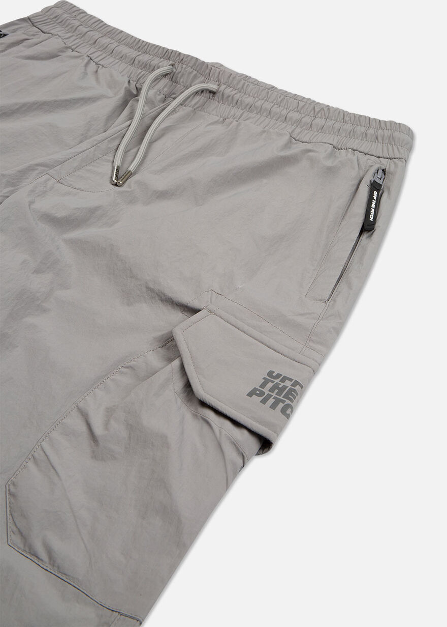 The Comet Cargo Pants - Silver Grey - 100% Polyest, Silver, hi-res