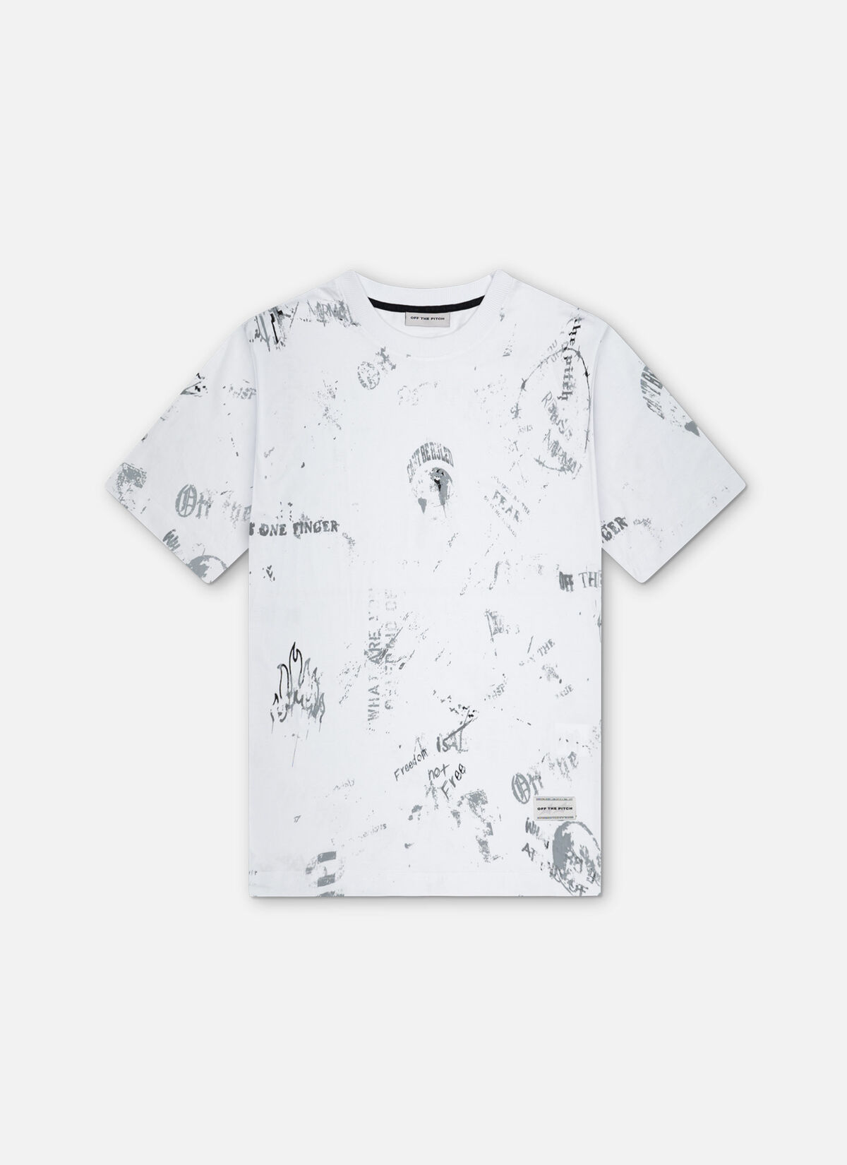 Rebellion oversized tee, White, hi-res