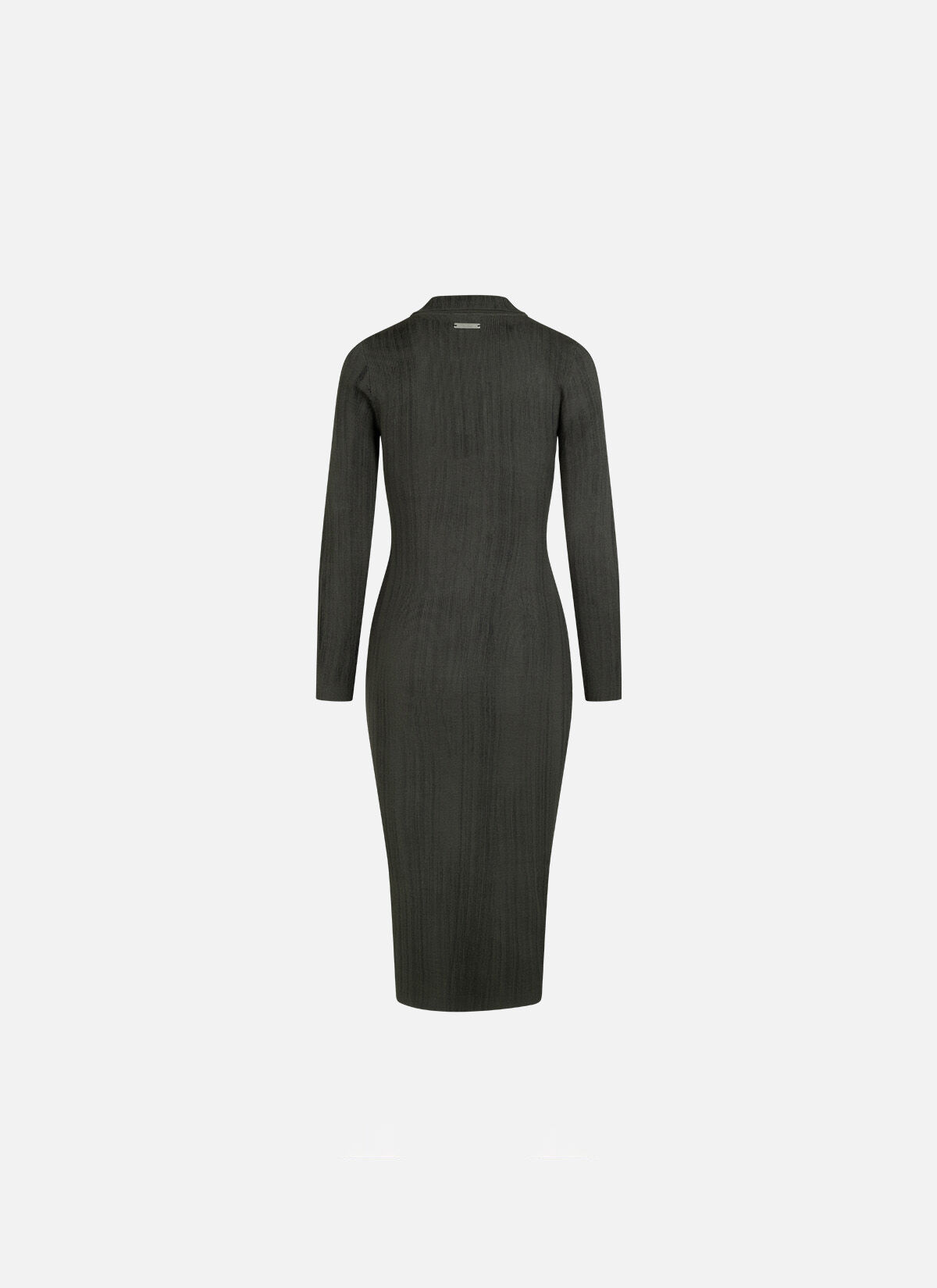 Knitted Bodycon Mud Dress, Dark green, hi-res