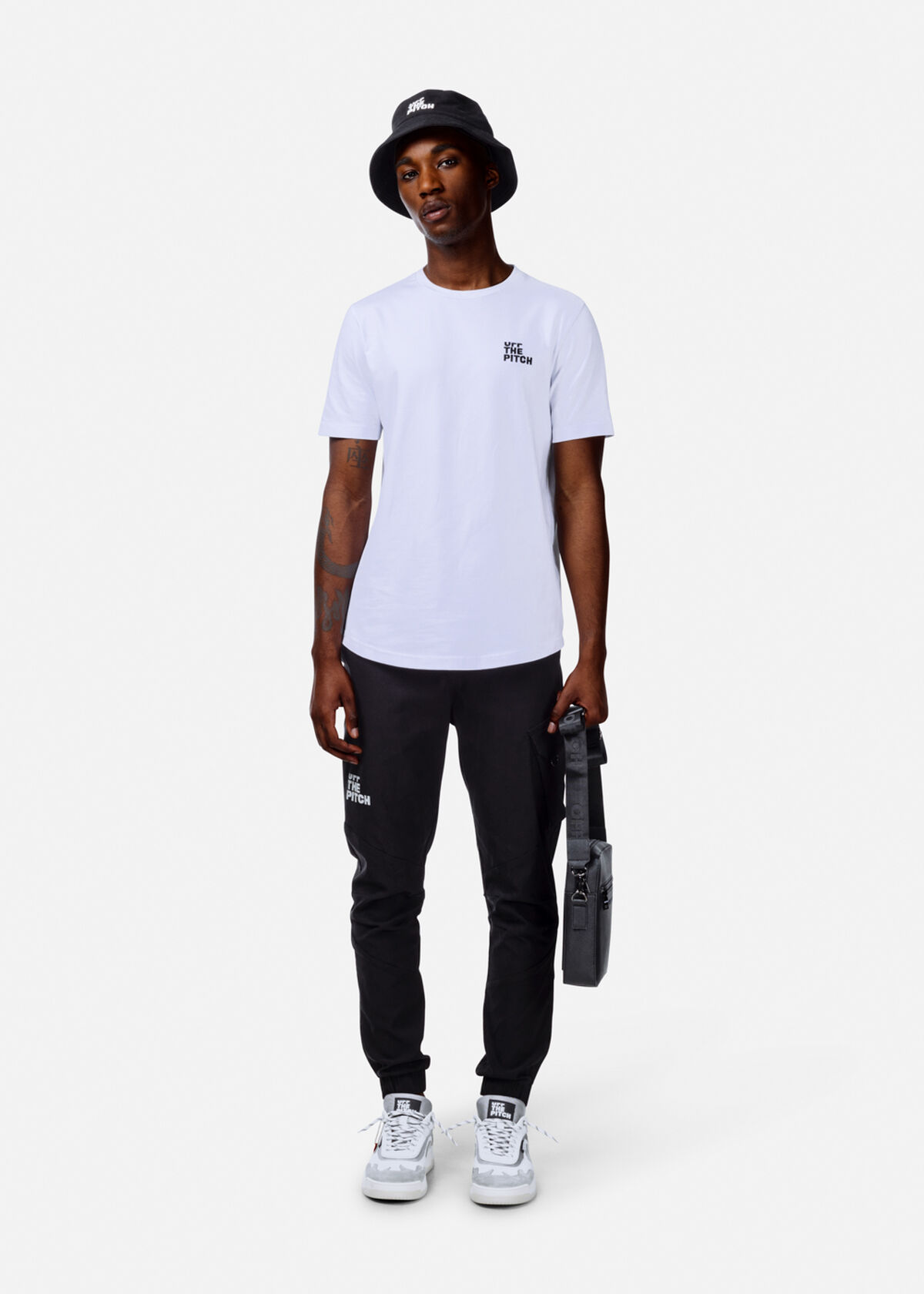 Dotted Fullstop Slim Fit Tee, White, hi-res