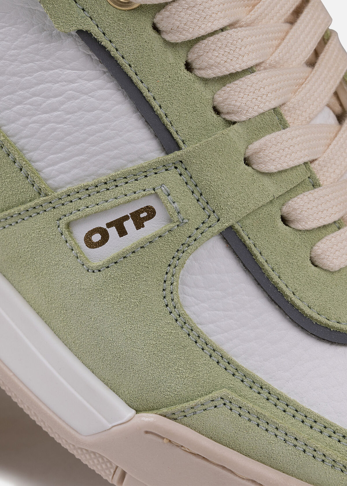 Basketta Hi - Silky Suede, Green/White, hi-res
