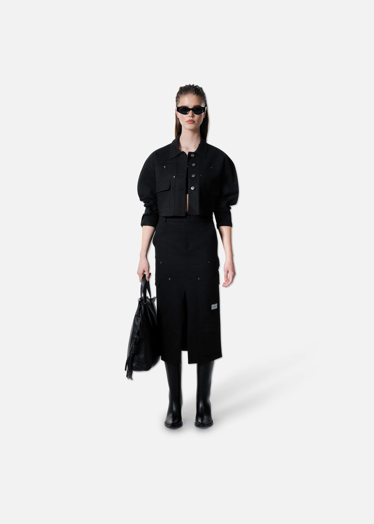 Carpenter Skirt, Black, hi-res