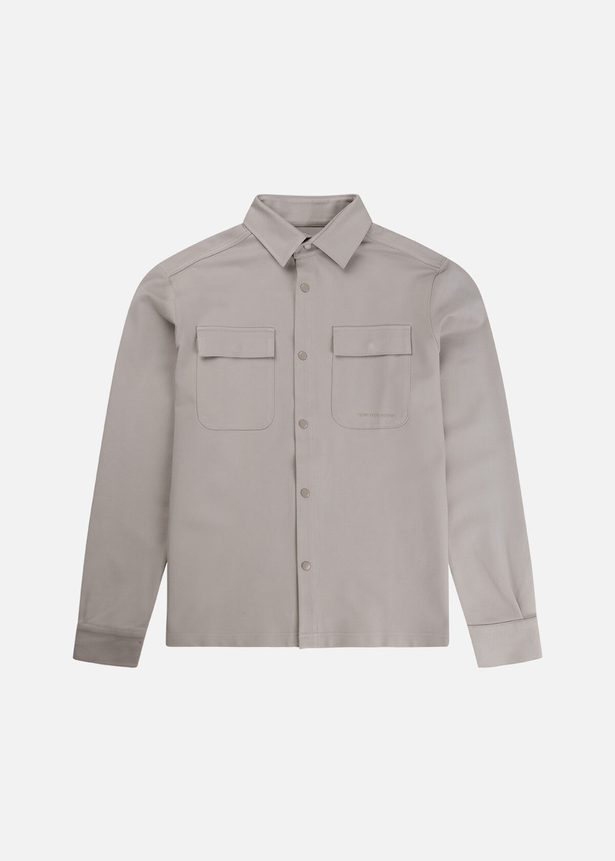 Smart Interlock Overshirt, White/Green, hi-res