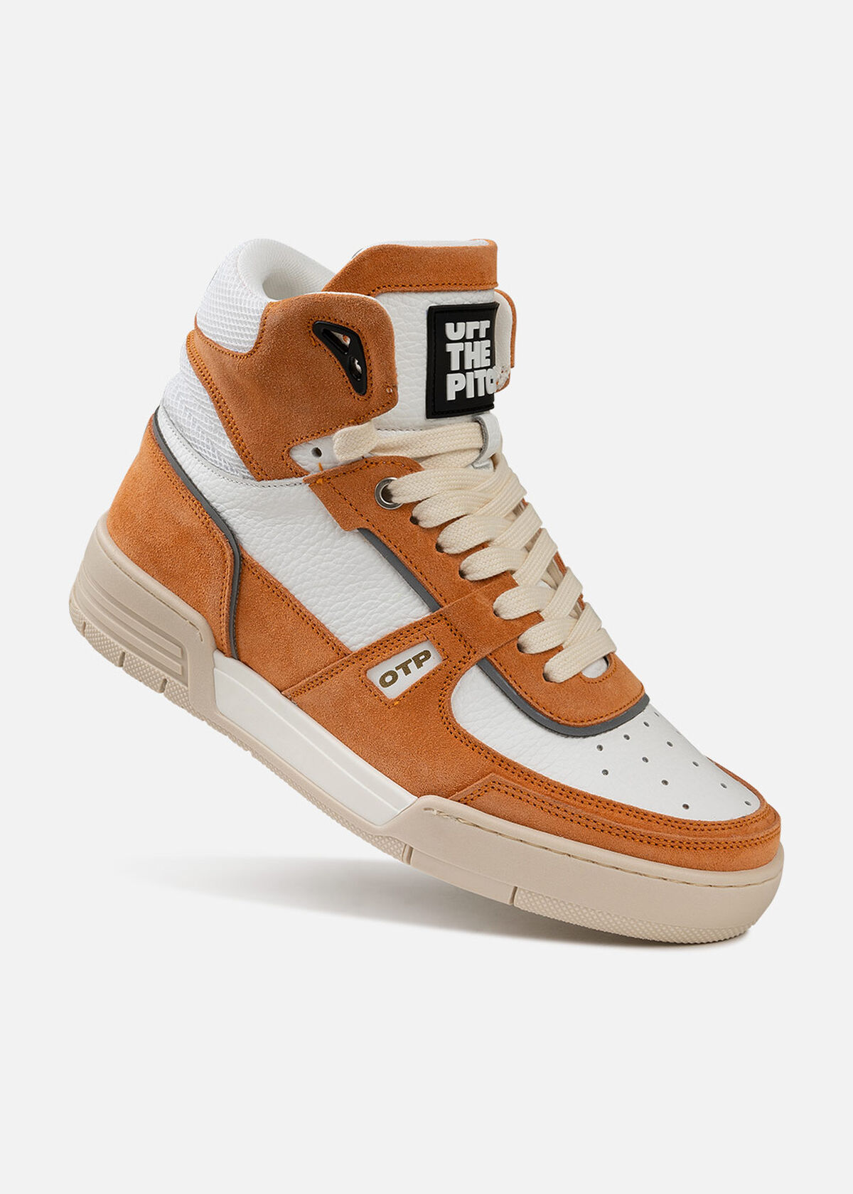 Basketta Hi - Silky Suede, Red/White, hi-res