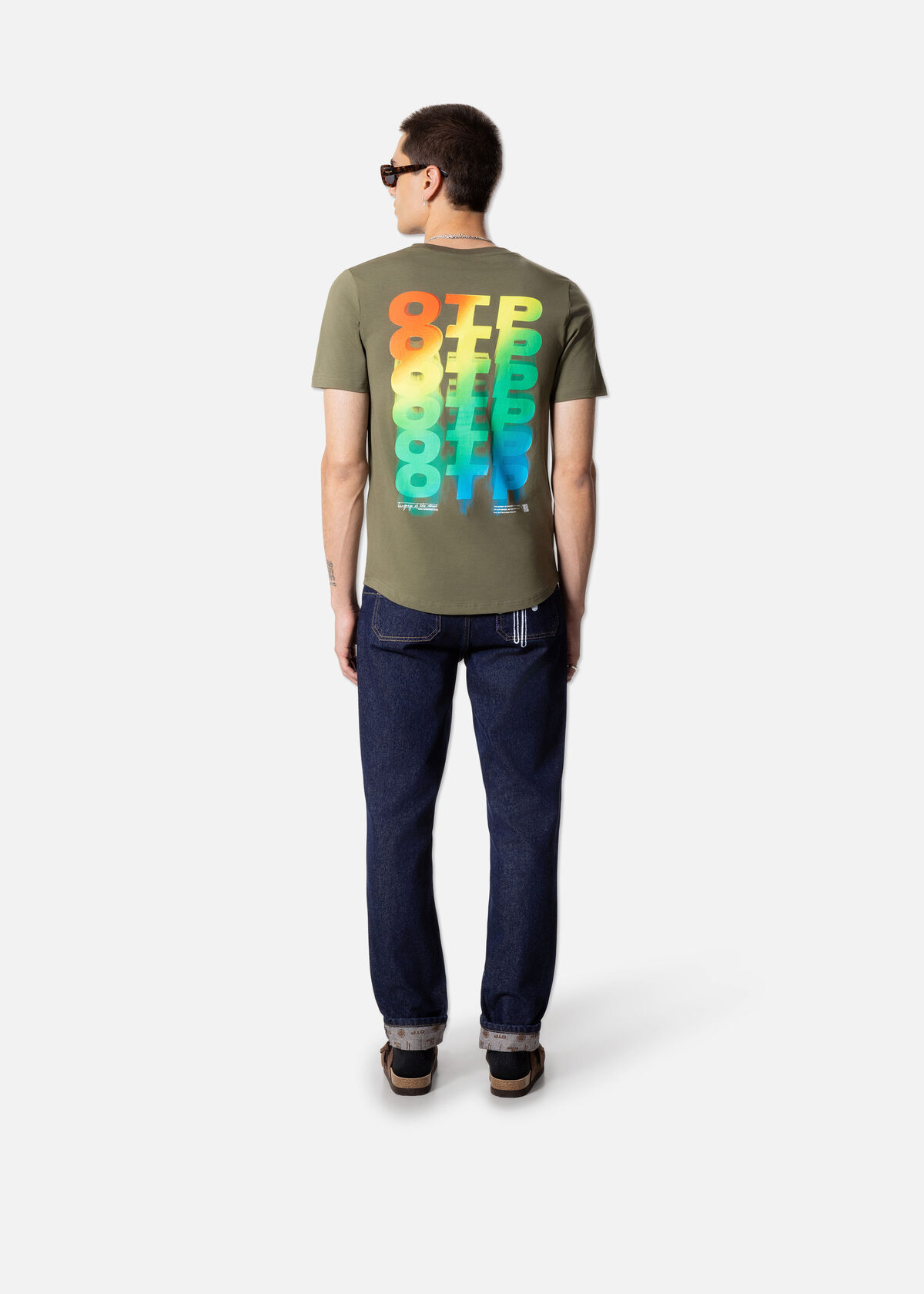 Spectrum Slim Fit Tee, Dark green, hi-res