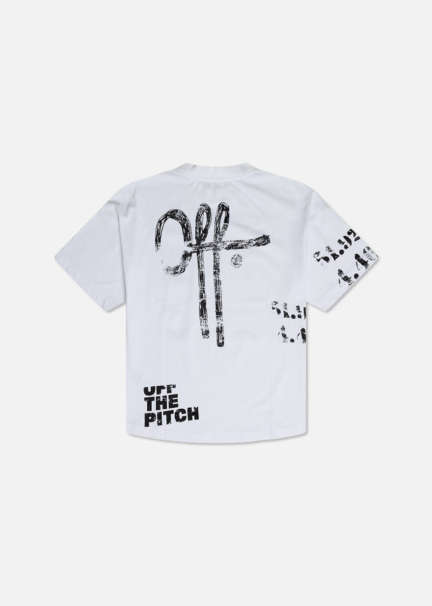 Off-White White Goretex Graffiti Print Short Sleeve T-Shirt L Off-White