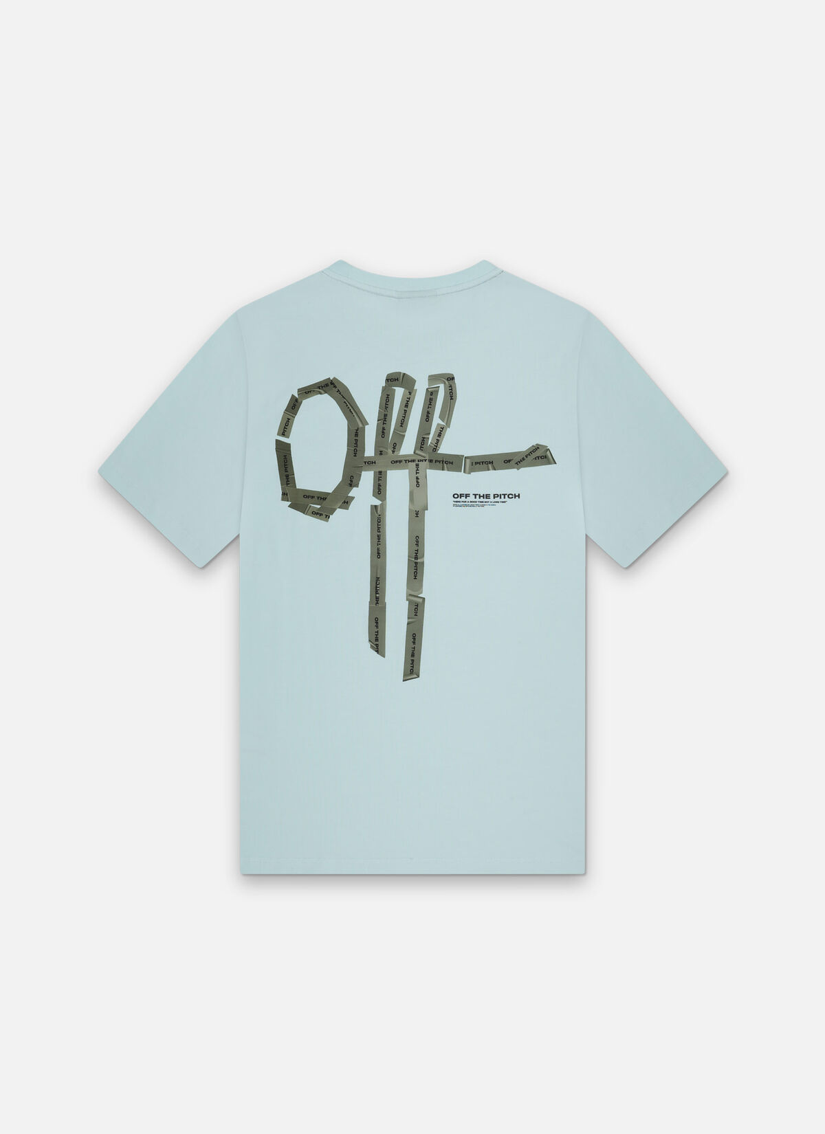 Tape Off Slim Fit Tee, Pastel Blue, hi-res