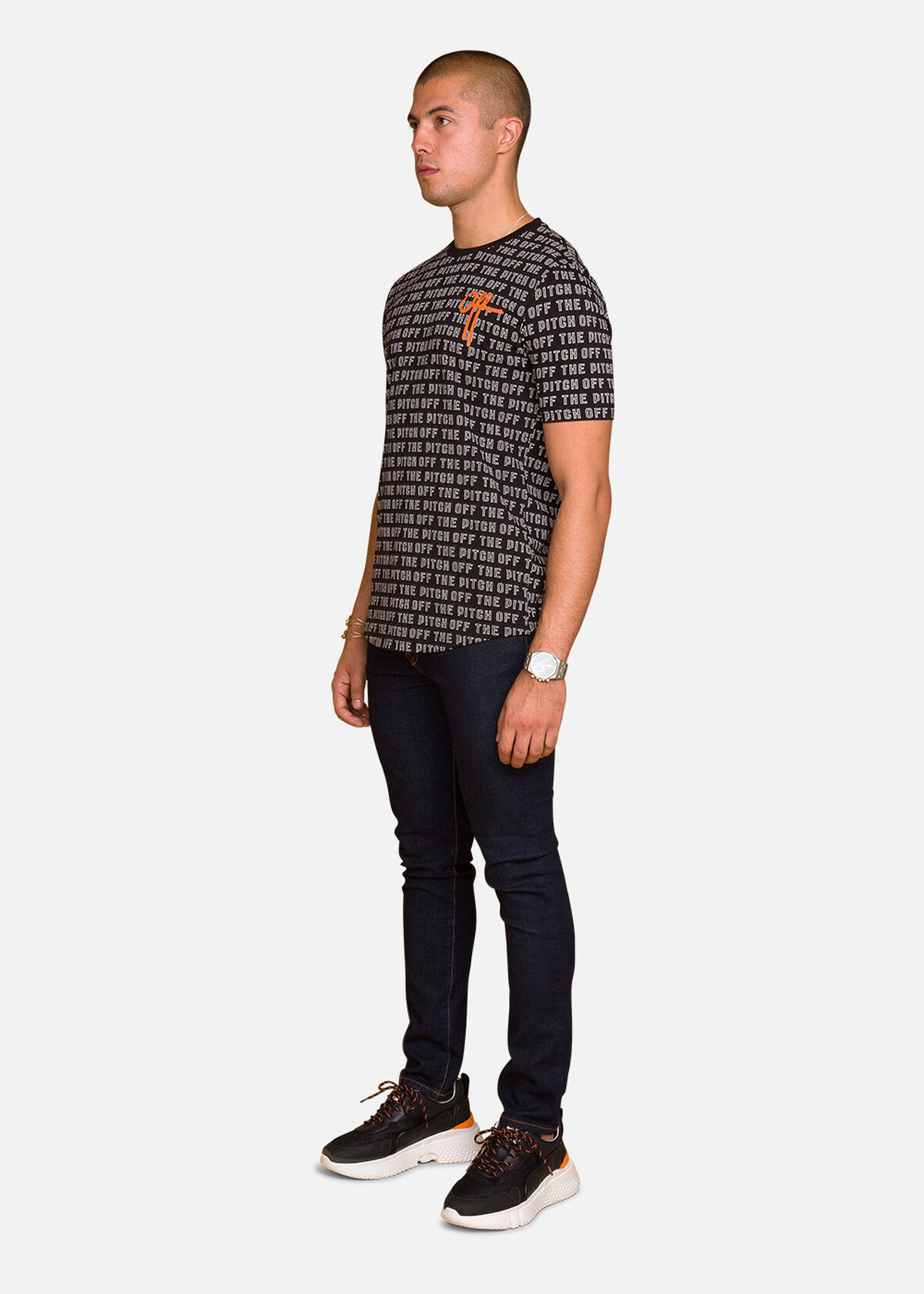 OTP Allover you Tee, Black, hi-res