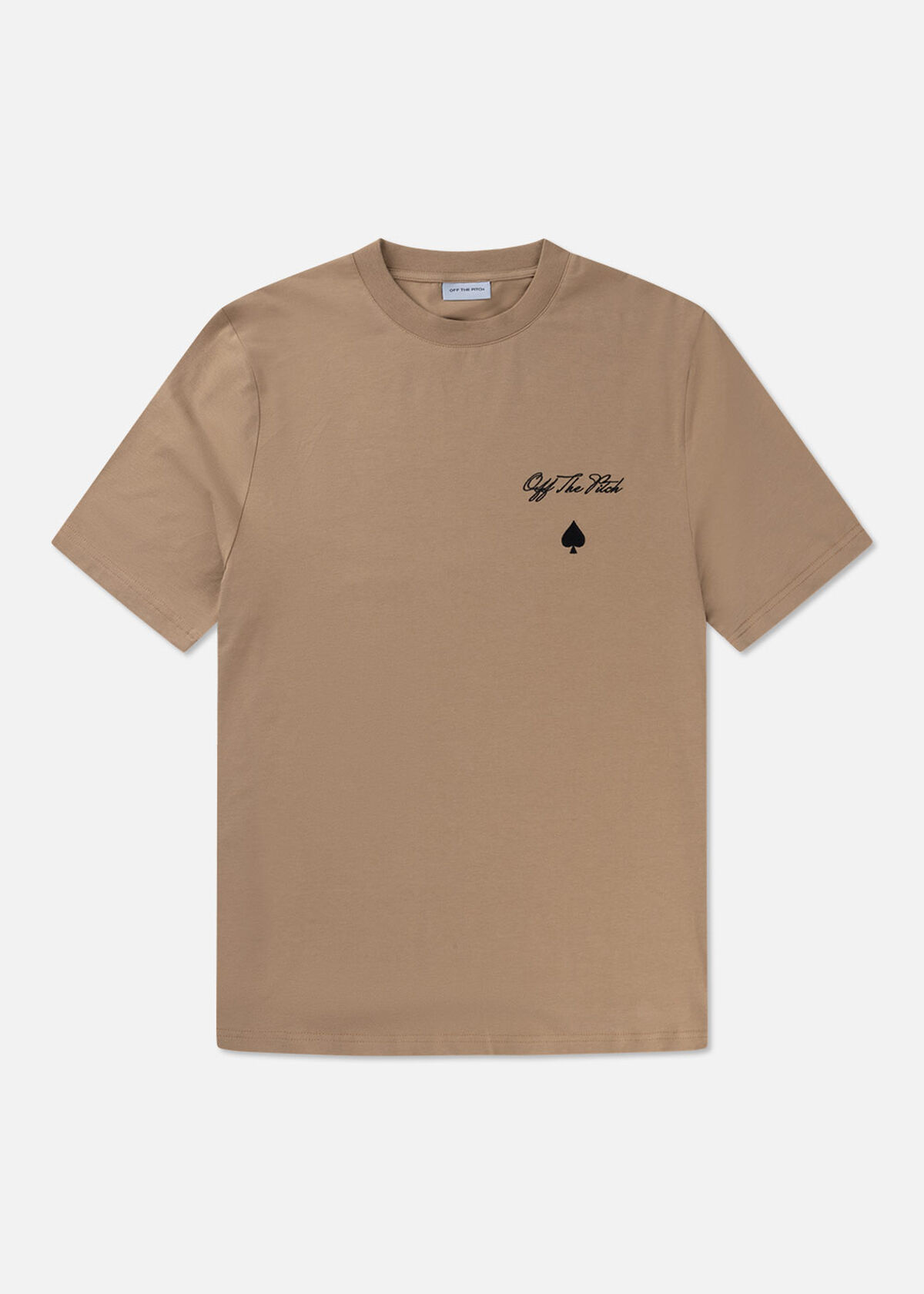 Script Ace Regular Tee, Cream/Bronze, hi-res