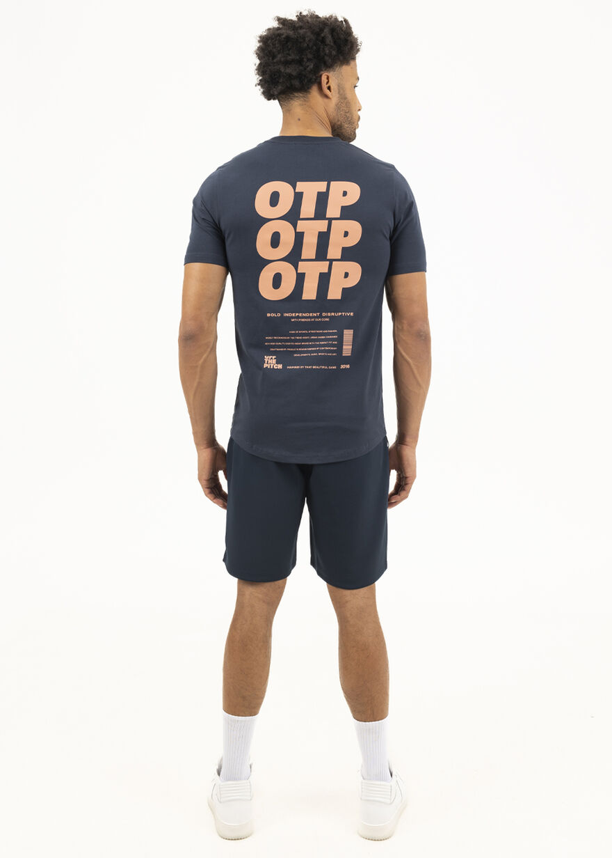 College Track Shorts - 95% Polyester / 5% Elastane, Navy/Black, hi-res