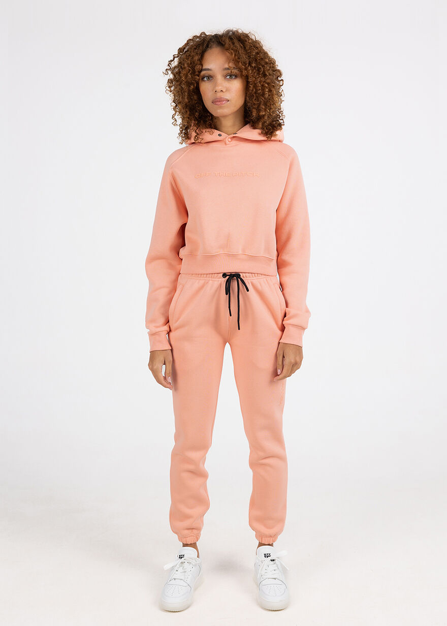 Comfort Sweat Suit Women - 100% Cotton, Peach, hi-res
