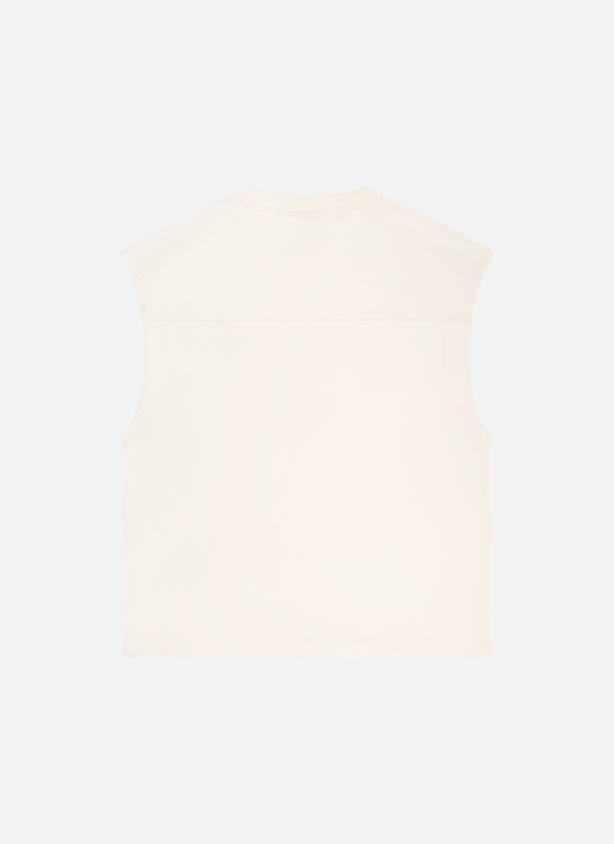 Sage Sleeveless Tee, Off white, hi-res