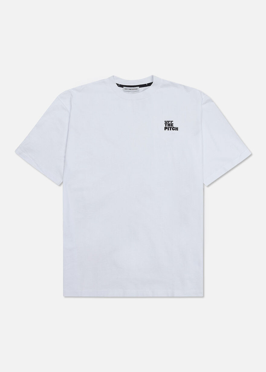 Loose Fit Pitch Tee - 100% Cotton, White, hi-res