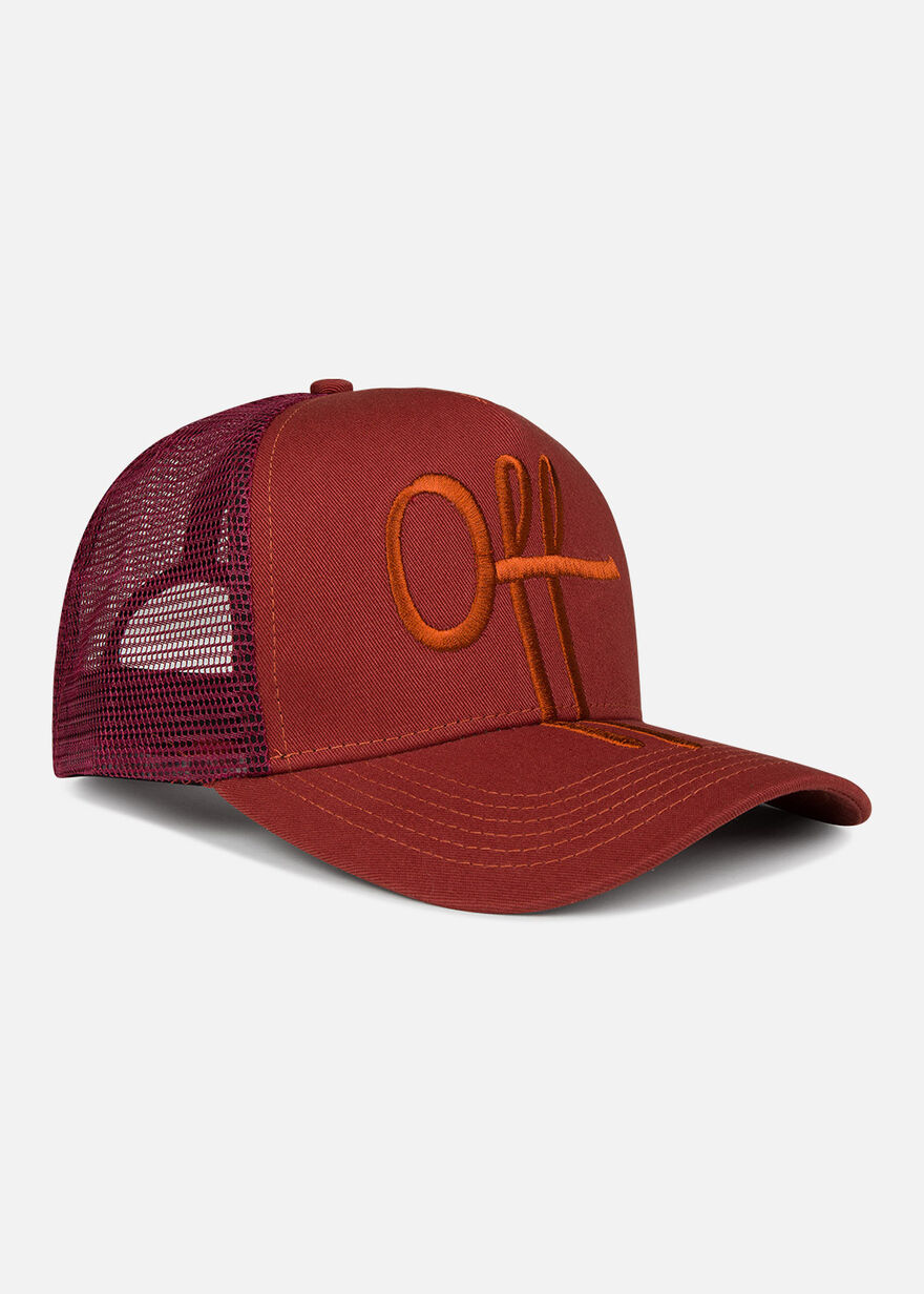The Sage Trucker- Brique- 100% Cotton, Red, hi-res