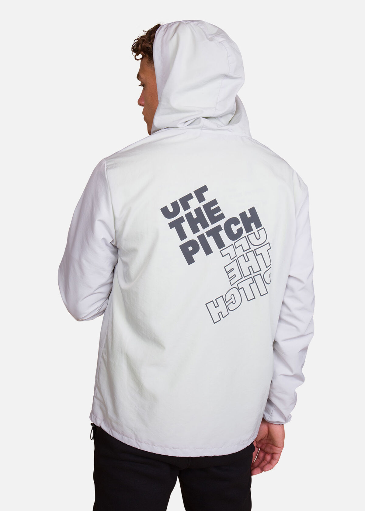 Waterproof Anorak, Grey/Black, hi-res