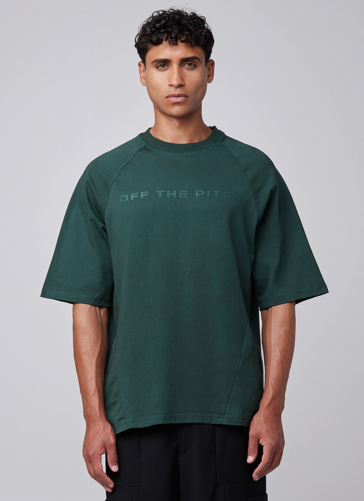 Raglan Loose Fit Tee, Forest Green, hi-res