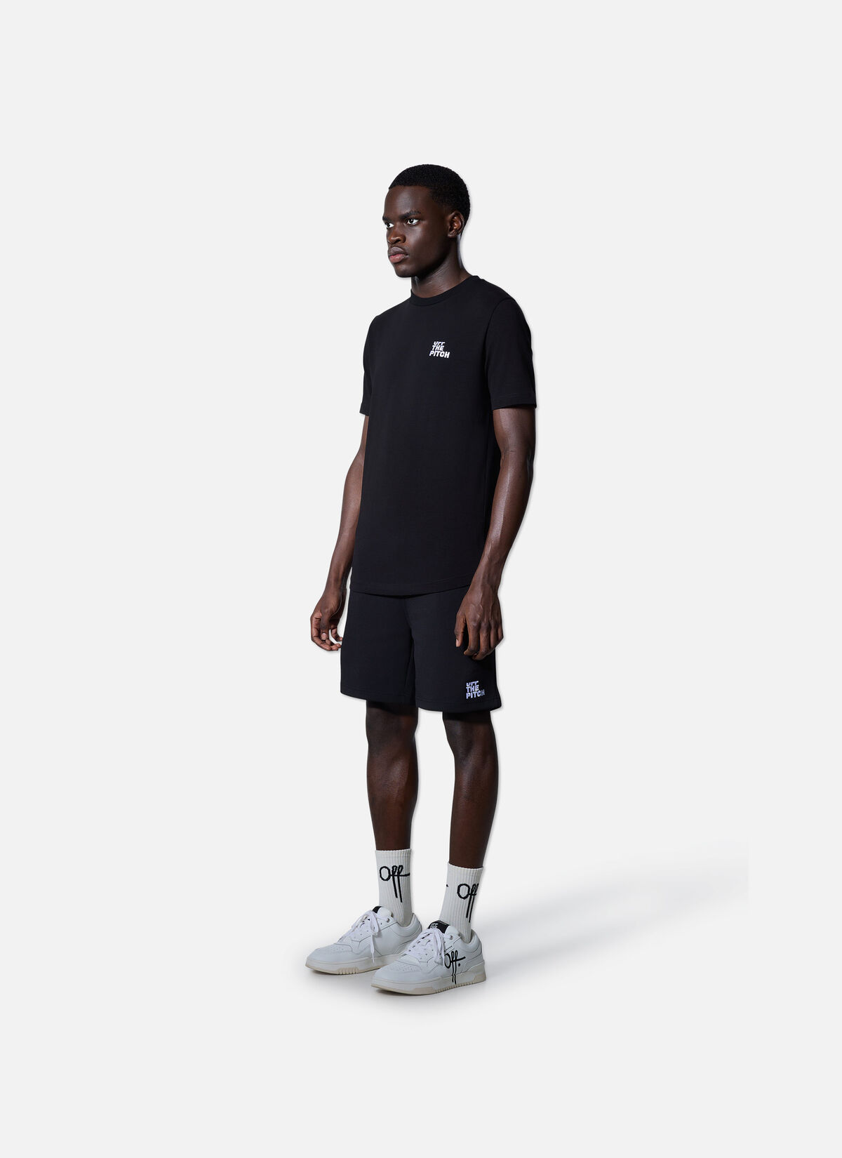 Fullstop Slim Fit Tee, Black, hi-res