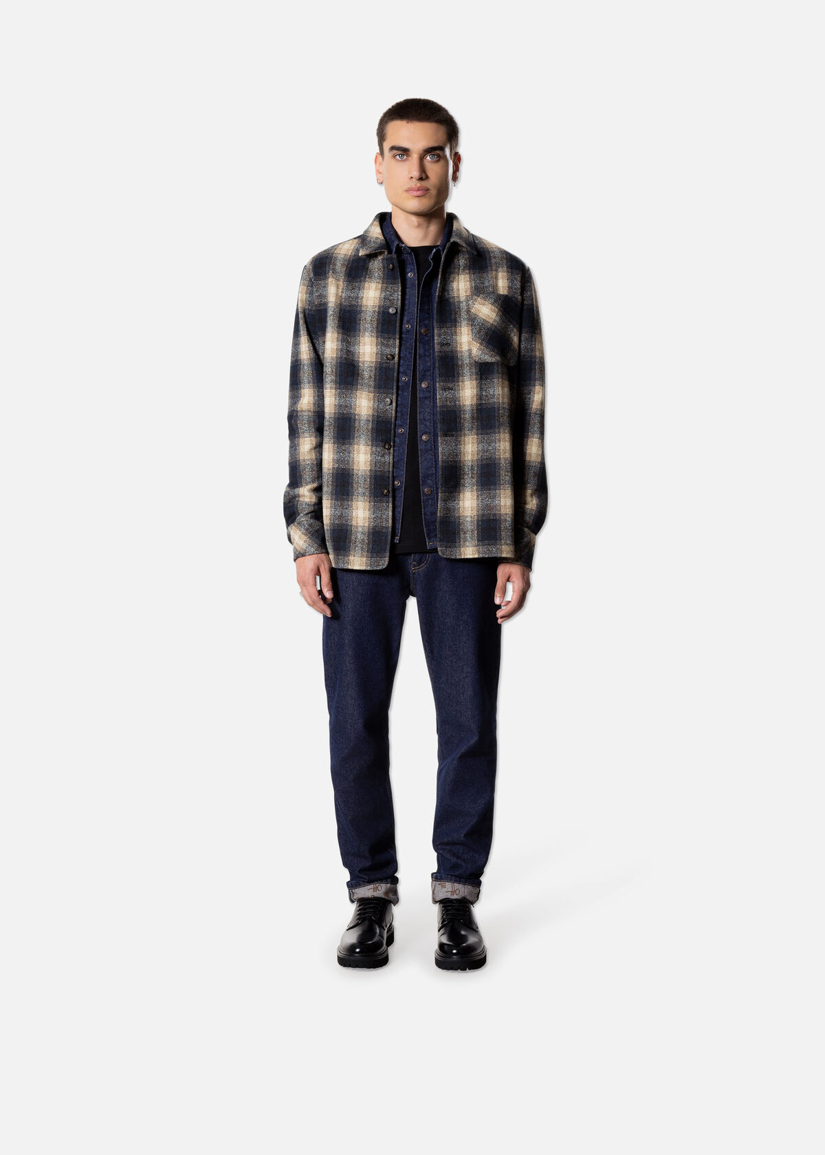 Checkmate Overshirt, Yellow, hi-res