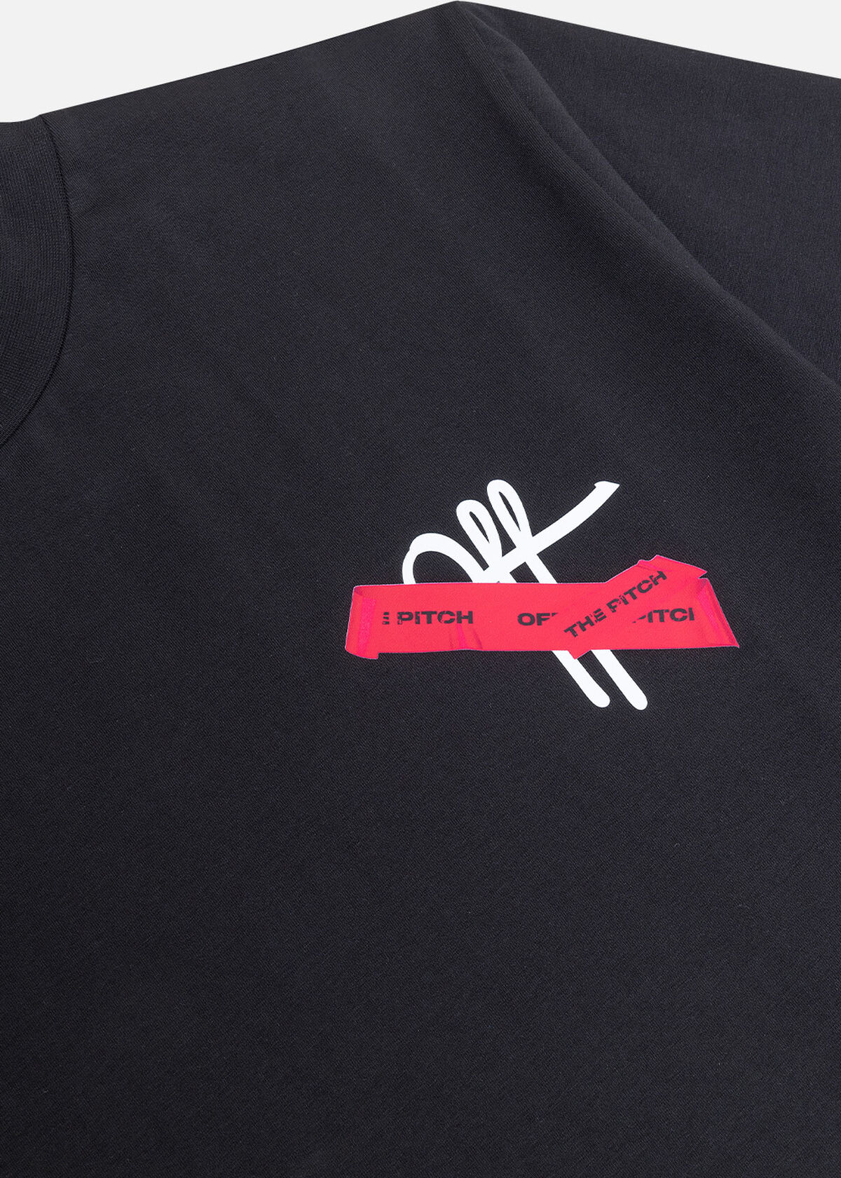 Tape Off Regular Fit Tee, Black, hi-res