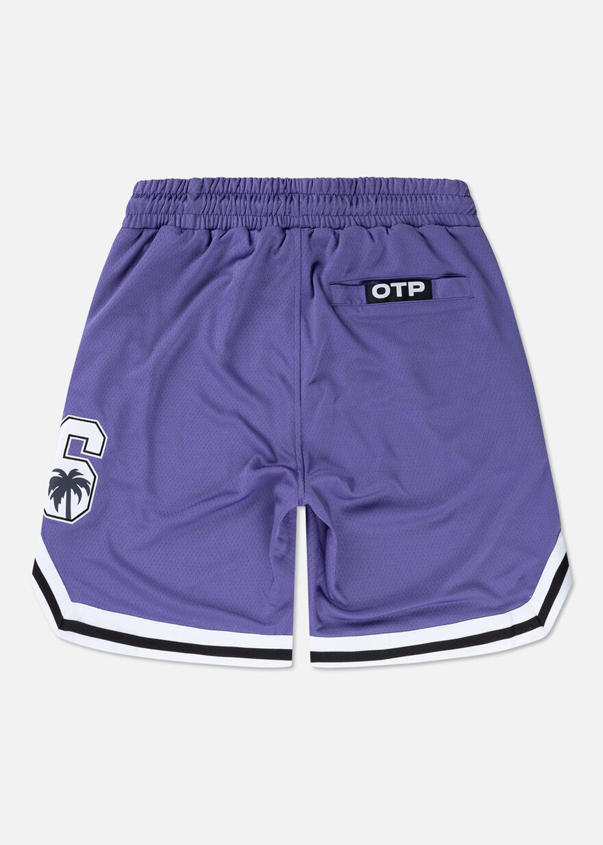 Tropea Basketball Shorts - 95% Polyester / 5% Elas, Purple, hi-res