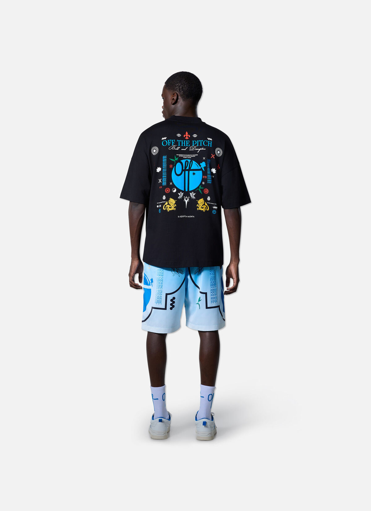 Global Oversized Tee, Black, hi-res
