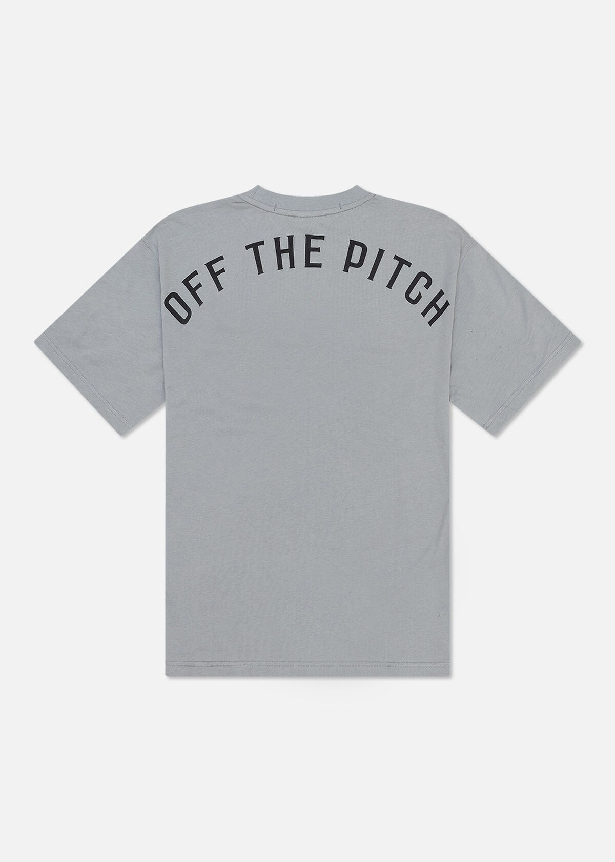 Loose Fit Pitch Tee - 100% Cotton, Grey, hi-res