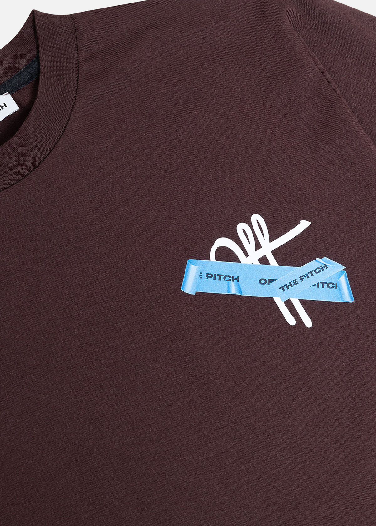 Tape Off Regular Fit Tee, Dark brown, hi-res