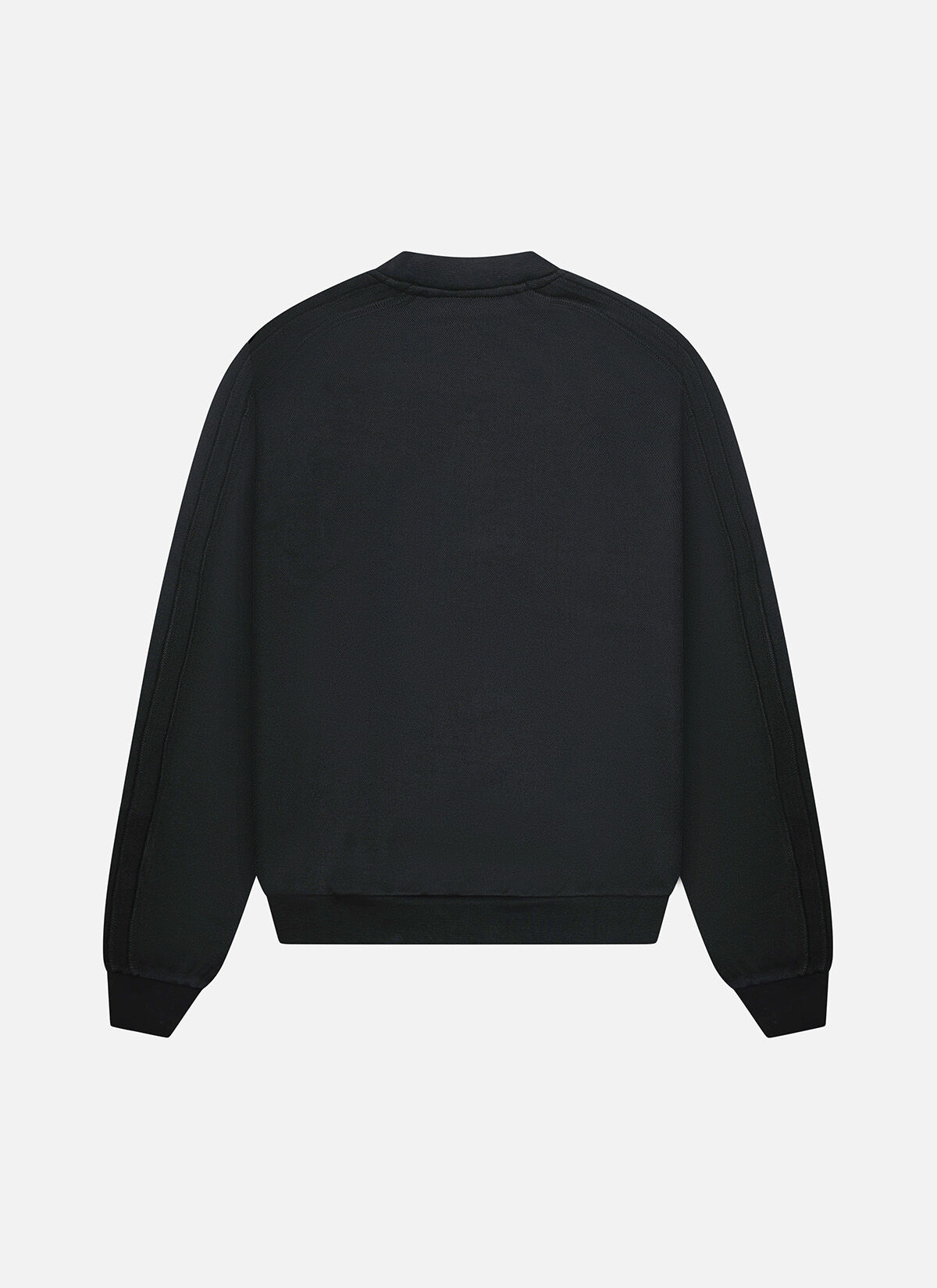 Raw Edge Panel Crew, Black, hi-res