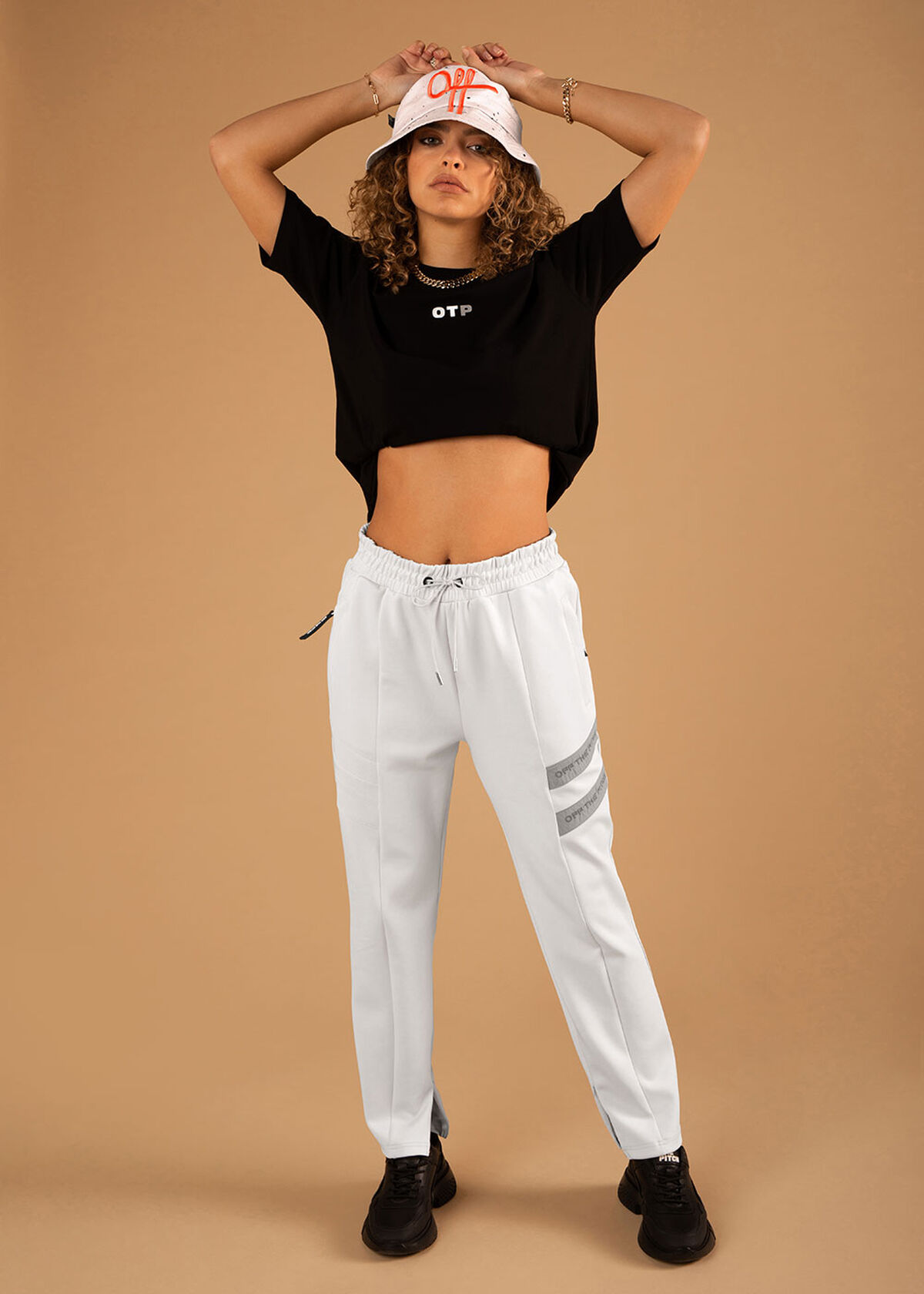 The Mercury Pants - Black - 92% Polyester 8% Elast, Light Grey, hi-res