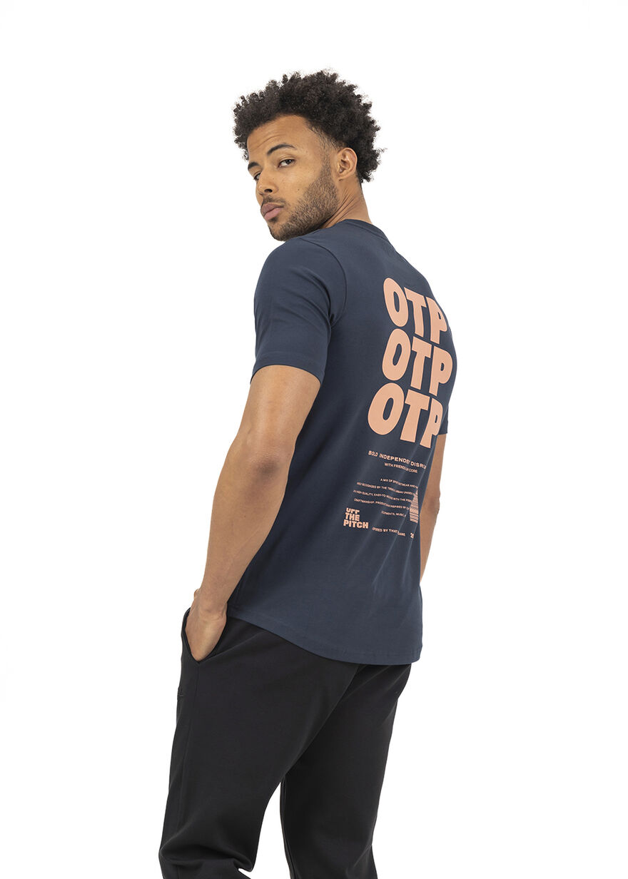 3.0 Slim Fit Tee - 95% Cotton / 5% Elastane, Navy/Black, hi-res