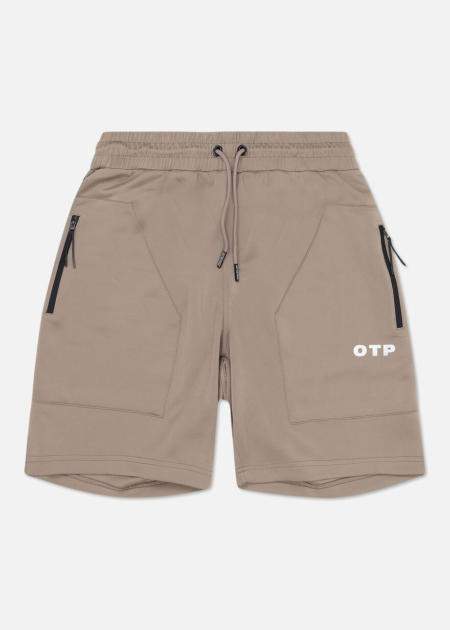 College Track Shorts - 95% Polyester / 5% Elastane, Sand, hi-res