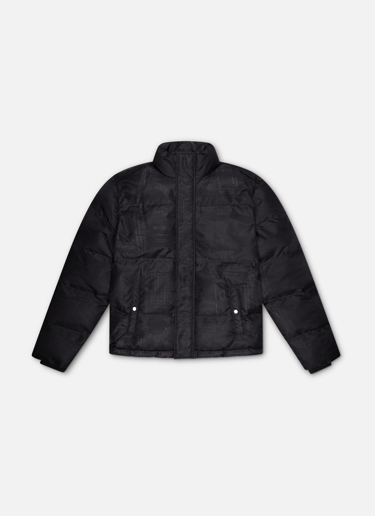 Printed Puffer, Black, hi-res