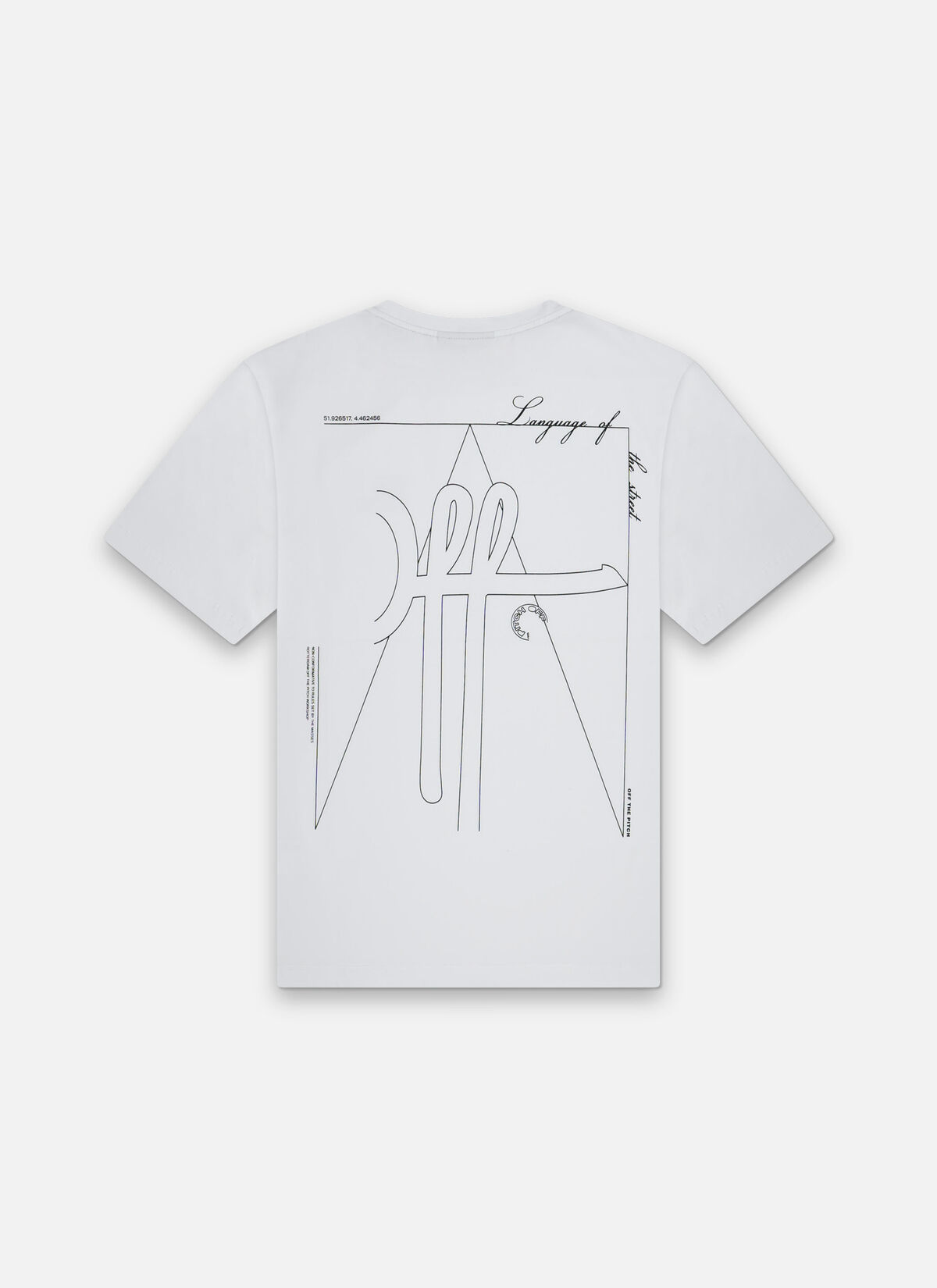 Outline Regular Tee, White, hi-res