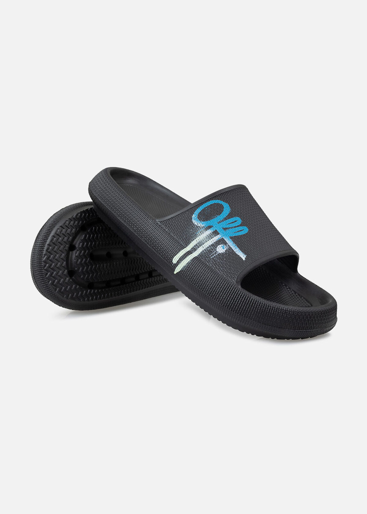 Slide-Off Foam, Black/Miscellaneous, hi-res