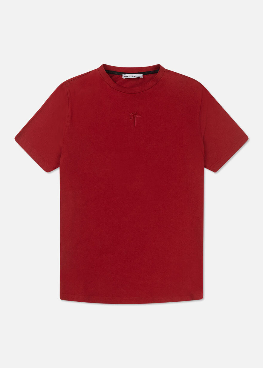 The Soul Slimfit Tee, Dark red, hi-res