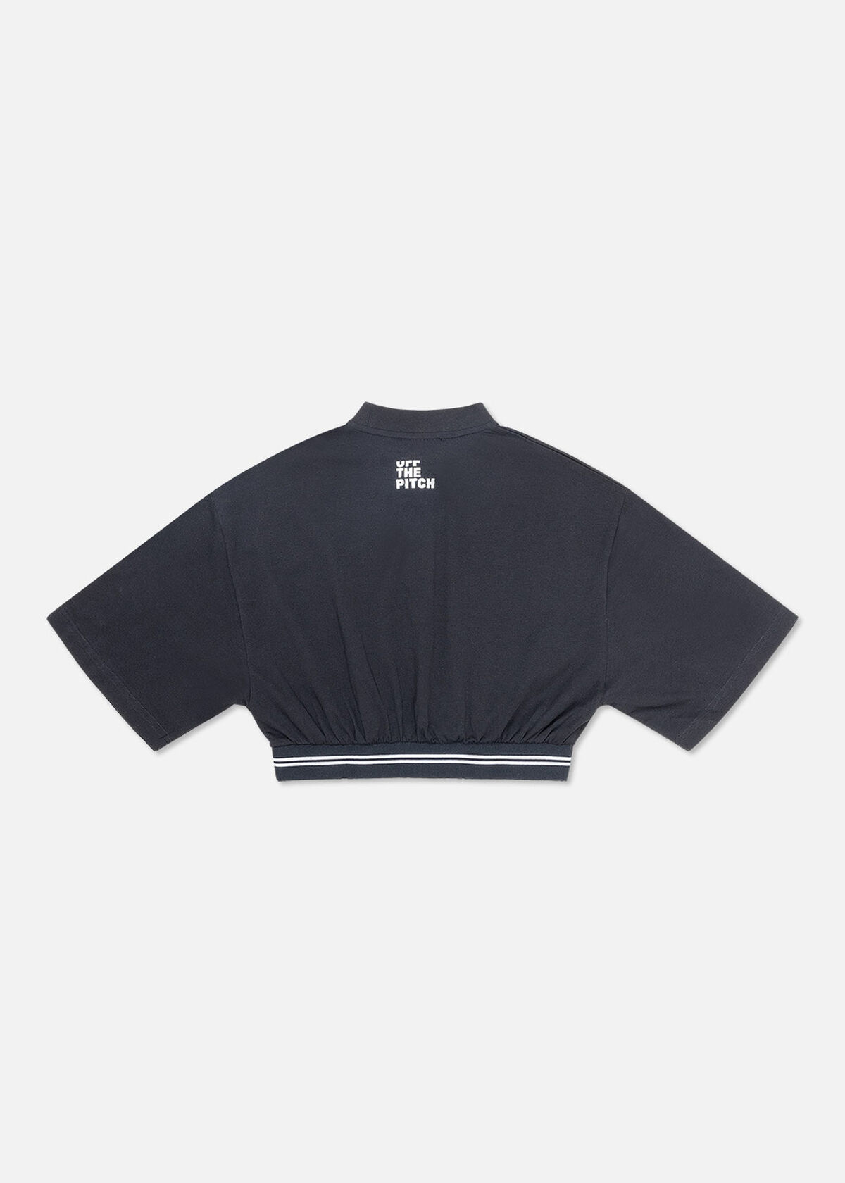 Cropped Tee Women - 95% Cotton / 5% Elastane, Black, hi-res